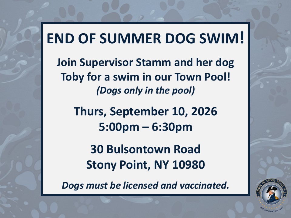 End of Summer Dog Swim!