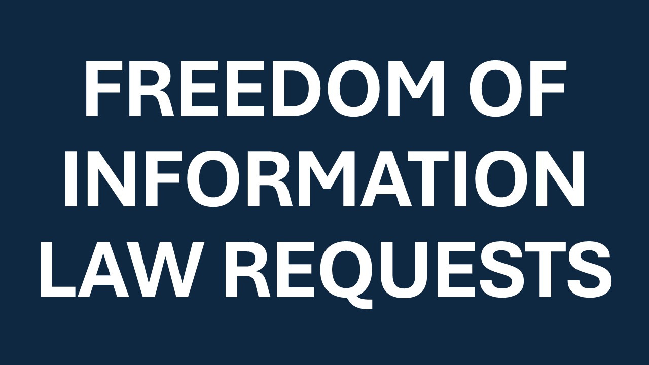 Freedom of Information Law Requests